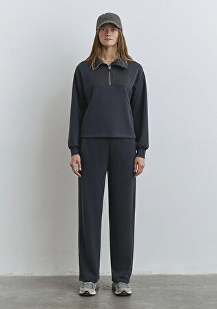 Sporty Lux Gri TENCEL TM Modal Sweatshirt 1S10281-84671