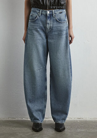 Lisa All Blue Zımparalı Orta Mavi Jean Pantolon 1010938-89253