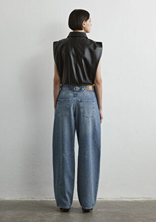 Lisa All Blue Zımparalı Orta Mavi Jean Pantolon 1010938-89253