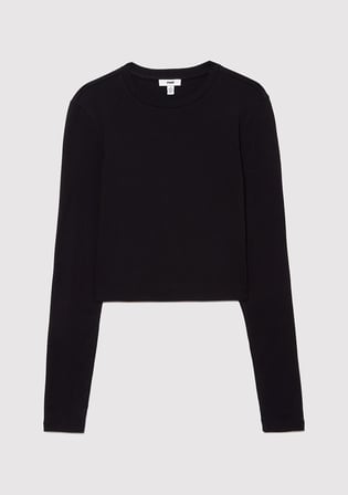 2li Uzun Kollu Crop Basic Tişört 1613021-70057