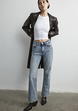 Jane Classic Denim Gölgeli Açık Mavi Jean Pantolon 1010917-89059