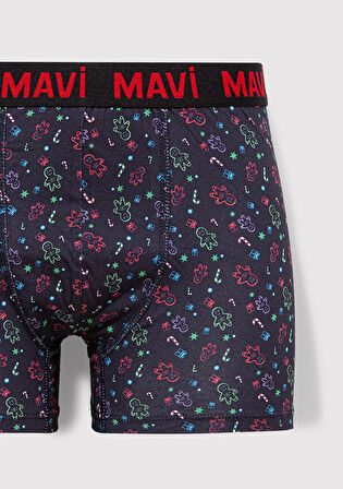 Baskılı Lacivert Boxer 0911772-70490