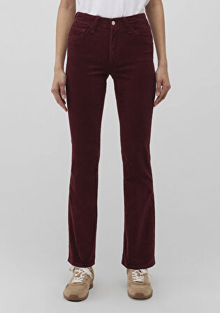 Molly Bordo Kadife Pantolon 1013689467