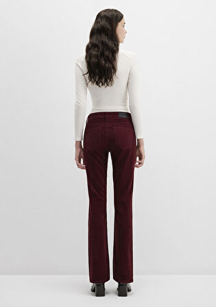 Molly Bordo Kadife Pantolon 1013689467