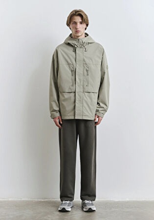 Kapüşonlu Yeşil Ceket 0110551-71484