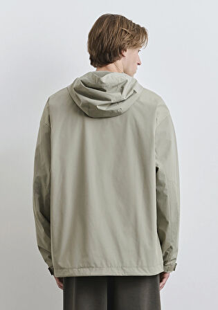 Kapüşonlu Yeşil Ceket 0110551-71484