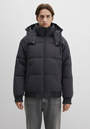 Kapüşonlu Antrasit Ceket 0110553-88170