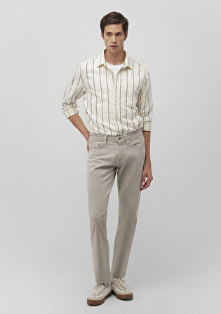 Hunter Comfort Bej Gabardin Pantolon 0020283628