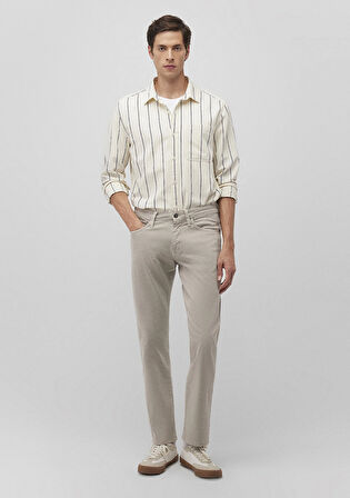 Hunter Comfort Bej Gabardin Pantolon 0020283628