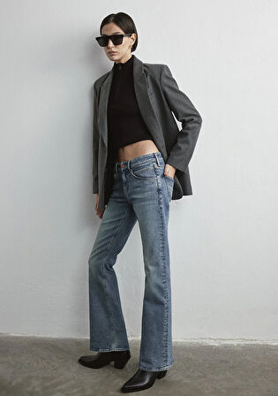 Isabella Iconic Zımparalı Indigo Mavisi Jean Pantolon 1010924-89503