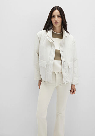 Dik Yaka Ekru Ceket 1110618-71609