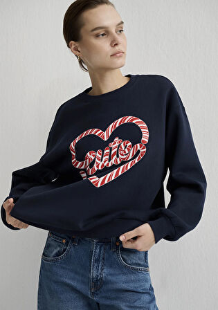 Yılbaşı Temalı Sweatshirt 1S10336-82318