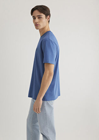 Mavi Logo Nakışlı Lacivert Tişört 067074-70719