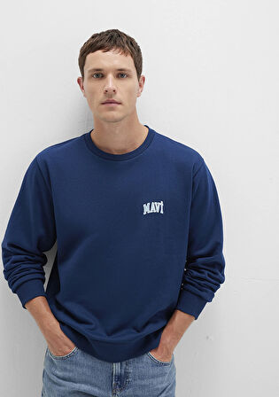 Mavi Logo Baskılı Mavi Sweatshirt 0611716-89353