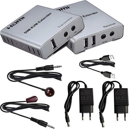 HDMI 60MT KVM EXTENDER WİTH AUDİO