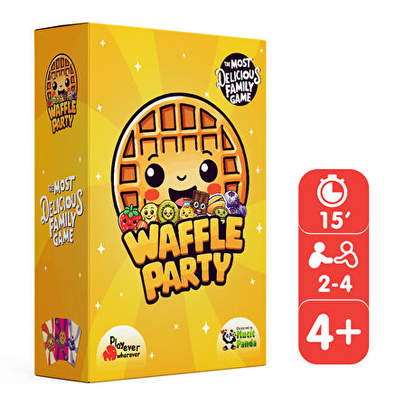 Playever Waffle Party, Okul Öncesi Dikkat, Görsel Algı ve Refleks Geliştiren Kart Oyunu (4-7 Yaş)