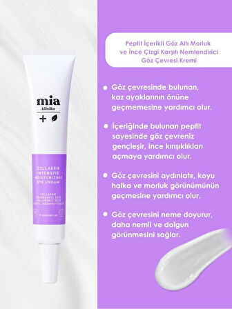 Koyu Leke Görünümü ve İnce Çizgi Görünümünün Azalmasın Yardımcı Peptit İçeren Göz Çevresi Bakım Kremi 20 ML