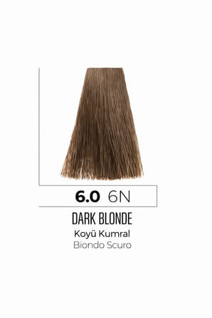 DNA Saç Boyası Kalıcı Profesyonel Krem Boya – Yoğun Pigment & Parlaklık 6.0 naturel koyu kumral100ml