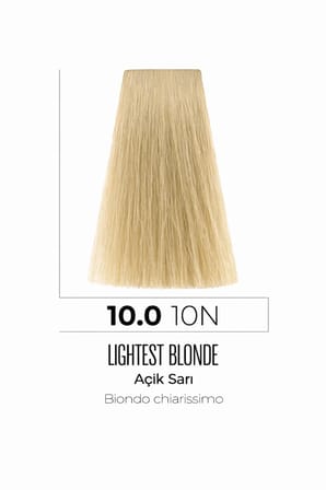 DNA Saç Boyası Kalıcı Profesyonel Krem Boya – Yoğun Pigment & Parlaklık 10.0 açık sarı 100ml