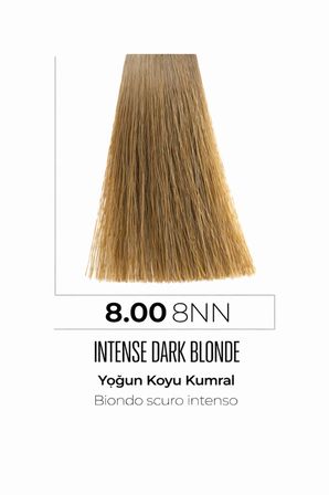 DNA Saç Boyası Profesyonel Krem Boya – Yoğun beyaz kapatıcı & Parlaklık 8.00 açık kumral 100ml