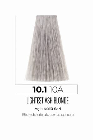 DNA Saç Boyası Kalıcı Profesyonel Krem Boya – Yoğun Pigment & Parlaklık 10.1 açık küllü sarı 100ml