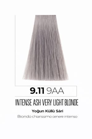 DNA Saç Boyası Profesyonel Krem Boya Yoğun Pigment & Parlaklık 9.11 yoğun küllü sarı 100ml