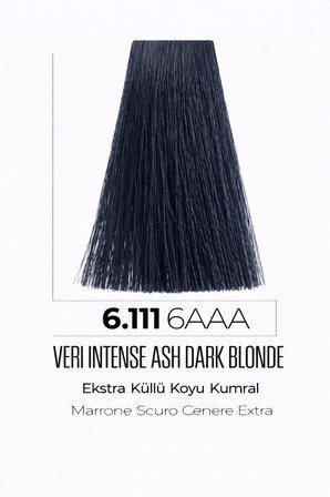 DNA Saç Boyası Profesyonel Yoğun Pigment&Parlaklık 6.111 ekstra koyu kumral yoğun küllü kumral 100ml
