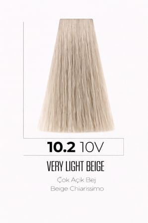 DNA Saç Boyası Kalıcı Profesyonel Krem Boya – Yoğun Pigment & Parlaklık 10.2 açık sarı bej 100 ml