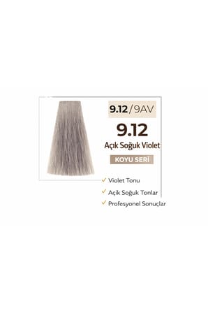 DNA Saç Boyası Kalıcı Prof Krem Boya – Yoğun Pigment & Parlaklık 9.12 sarı küllü viyole 100ml