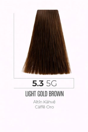 DNA Saç Boyası Kalıcı Profesyonel Krem Boya – Yoğun Pigment & Parlaklık 5.3 altın koyu kestane 100ml