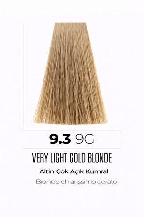 DNA Saç Boyası Kalıcı Profesyonel Krem Boya – Yoğun Pigment & Parlaklık 9.3 altın açık kumral 100ml