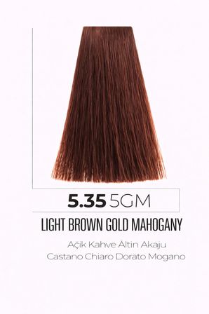 DNA Saç Boyası Kalıcı Krem Boya – Yoğun Pigment & Parlaklık 5.35 kestane altın akaju 100ml
