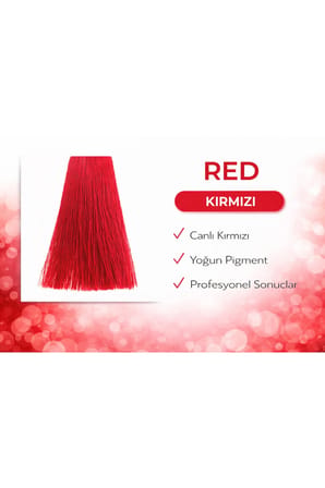 DNA Saç Boyası Kalıcı Prof Krem Boya – Yoğun Pigment & Parlaklık mix kırmızı red 100ml
