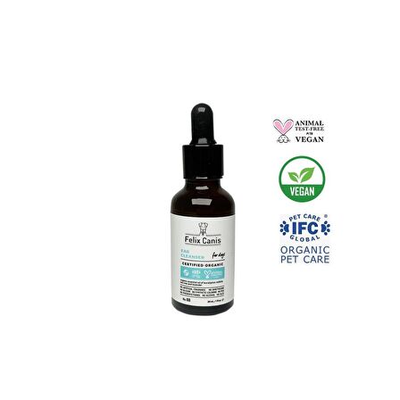 Köpekler İçin Kulak Temizleyici Damla Organik ve Vegan 30Ml
