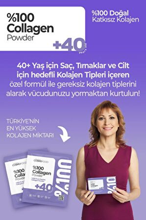 CosmoFood %100 Collagen Powder +40 Saf Kolajen