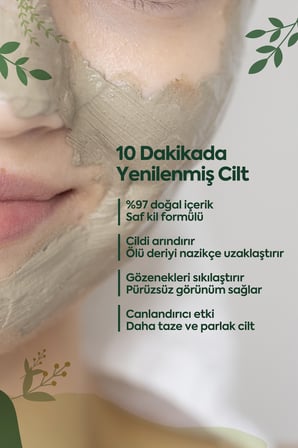 Kil Maskesi, Gözenek Sıkılaştırıcı, Leke Karşıtı, Nemlendirici