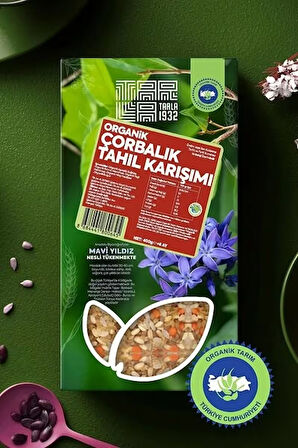 TARLA 1932 ORGANİK ÇORBALIK TAHIL KARIŞIM 400 G.