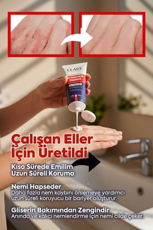 working hands eller i̇çin özel yoğun nemlendirici el kremi