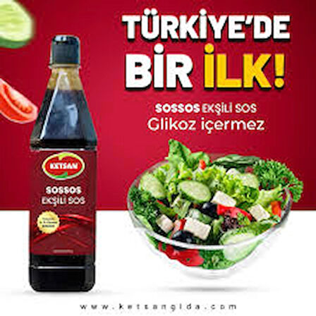 Ketsan Sossos Ekşili Sos 800 gr * 12 Adet