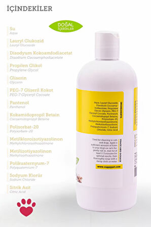Cuppypet Evcil Hayvanlar İçin Arındırıcı Şampuan 400 ml