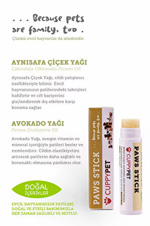 Cupyypet Evcil Hayvanlar İçin Pati Bakım Stick 5 ml