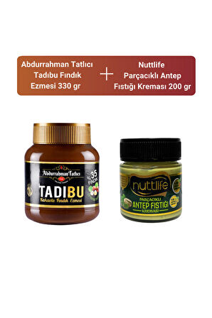 Abdurrahman Tatlıcı Tadıbu 330 gr+ Nuttlife Parçacıklı Antep Fıstığı Kreması 200 gr 