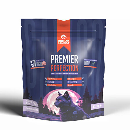 PAWGO Premier Perfection 2 Kg | Tavuk Etli | Hypoallergenic | Kedi Maması