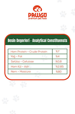 PAWGO Ocean Prime | Balıklı | 415g | Mini Parça Etli | Kedi Yaş Mama |