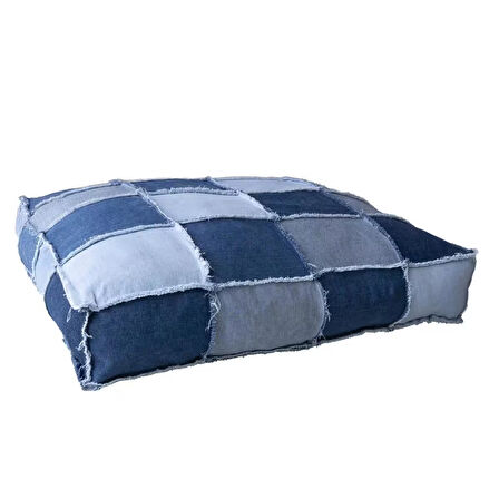 Patchwork Denim Köpek Yatağı