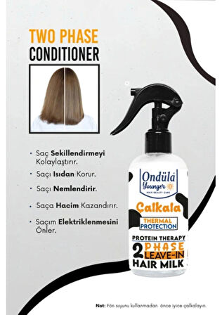 Ondüla Style Milk Therapy Protein - Güçlendirici Etki - Isı Koruyucu Çift Fazlı Fön Suyu - 250 ml