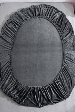 Kadife Kumaş Çift Kişilik Fitted Lastikli Çarşaf Takımı 160x200+30 cm