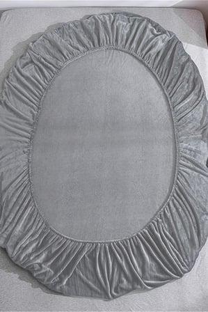 Kadife Kumaş Çift Kişilik Fitted Lastikli Çarşaf Takımı 160x200+30 cm