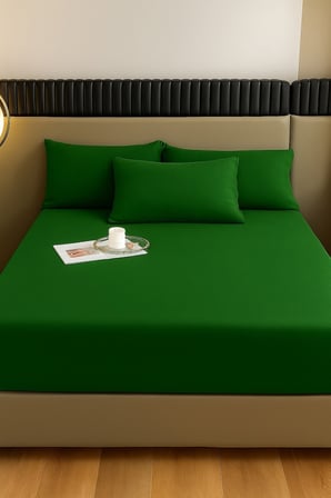 Kadife Kumaş Çift Kişilik Fitted Lastikli Çarşaf Takımı 160x200+30 cm