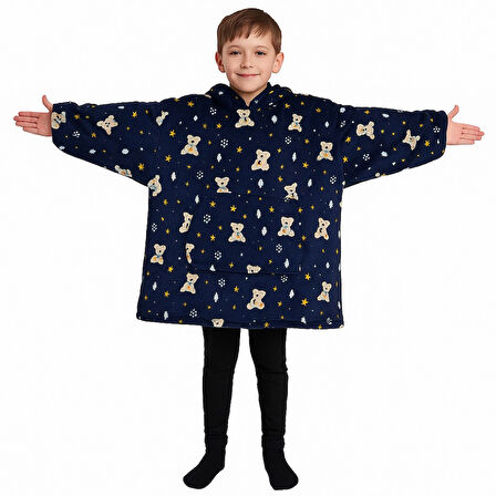 Çocuk Giyilebilir Battaniye Wellsoft Unisex Oversize